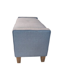 Gray Storage Ottoman