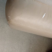 80"W 3-Seat Sofa in Beige Leather