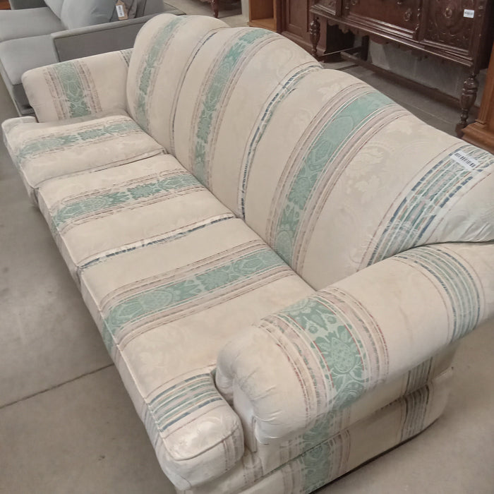 84"W Striped 3-Seat Sofa