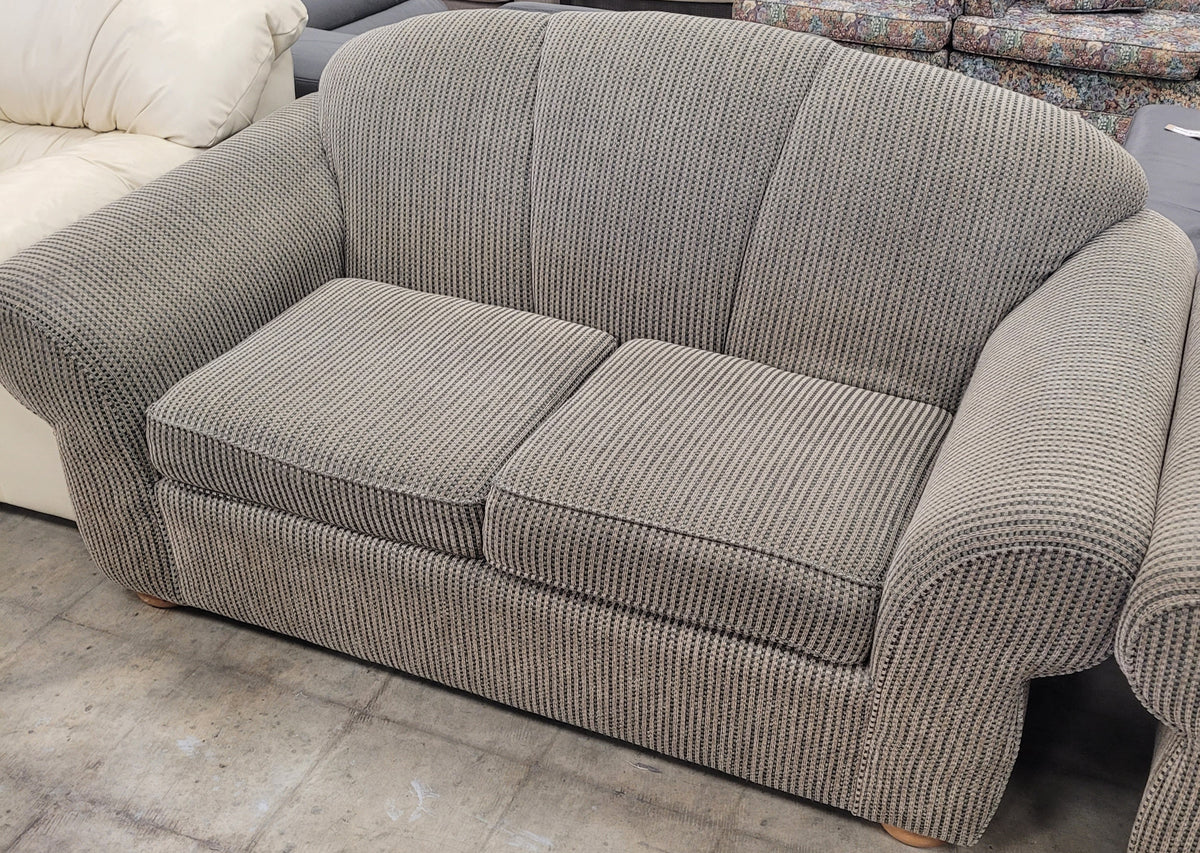 Grey And Green Loveseat