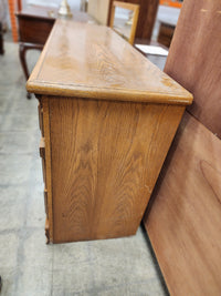 Solid Wood 7 Drawer Dresser with Mirror