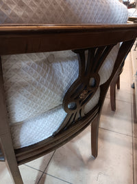 Classic Upholstered Armchairs - Set of Two