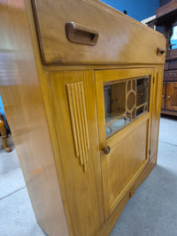 Art Nouveau-Style Wooden Cabinet