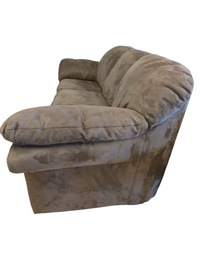 Beige MicroSuede Sofa