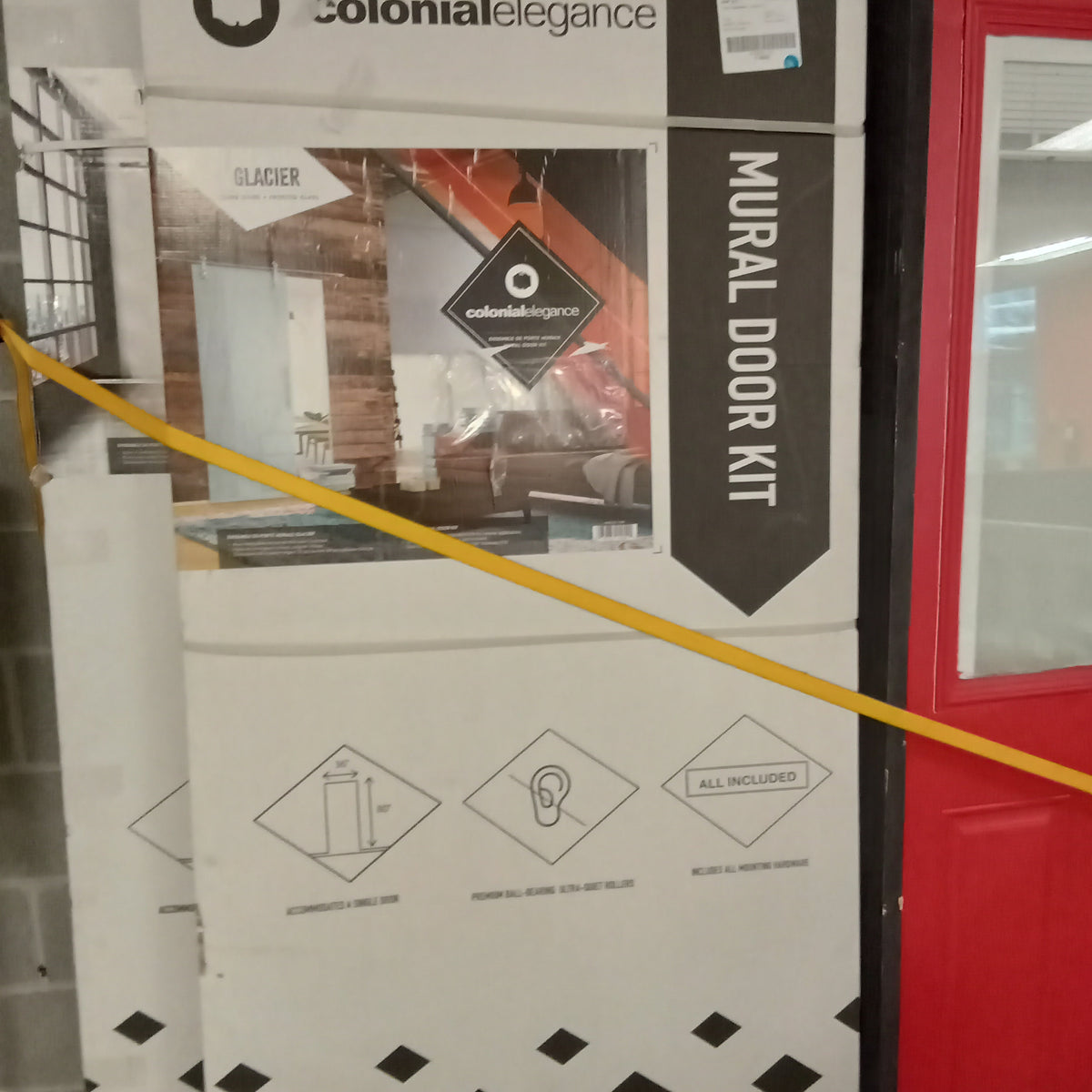 36"W x 80"H Sliding Door Kit - Frosted