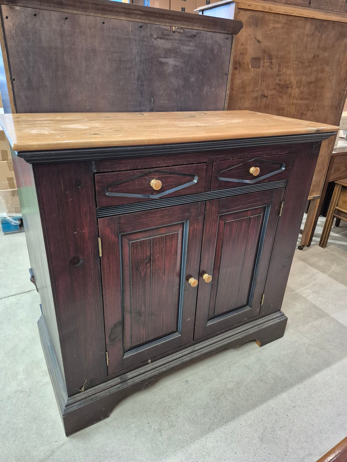 Rustic Pine Credenza