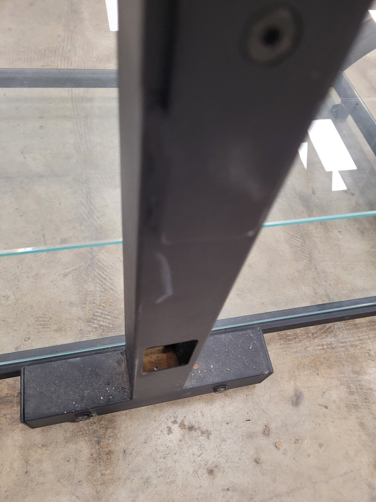 Glass And Metal Tv Stand