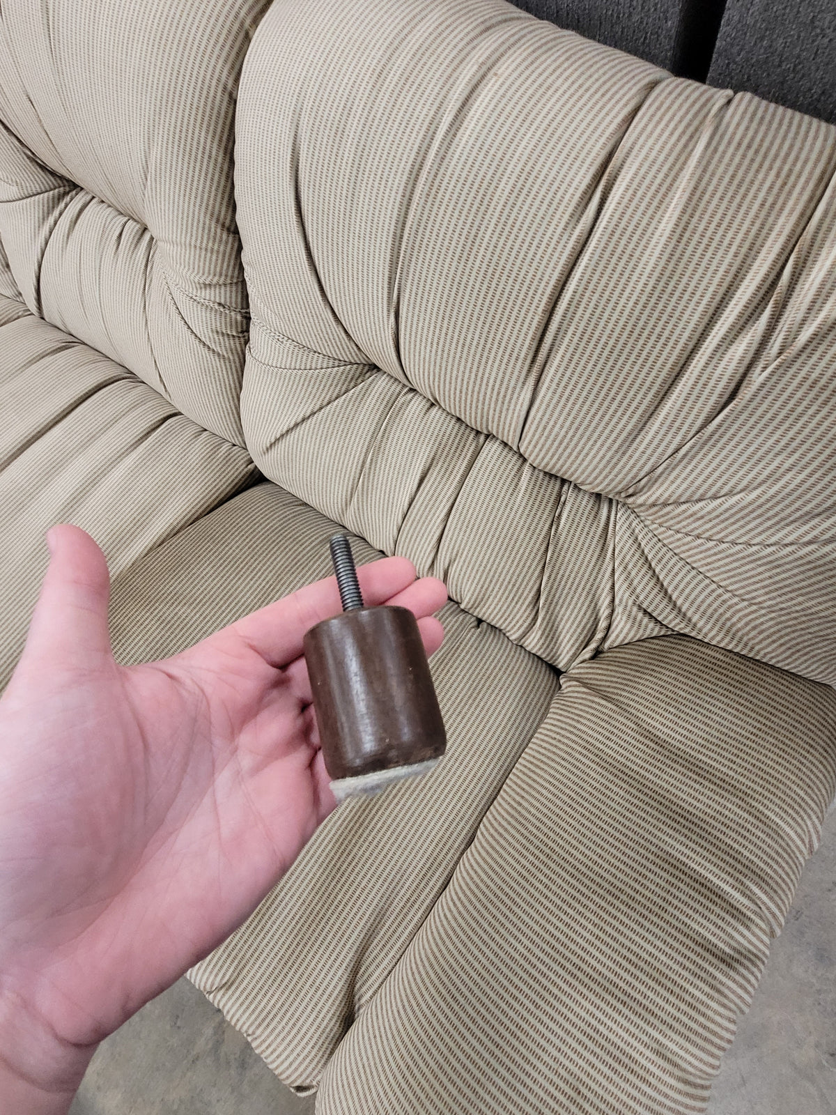 Micro Striped Corduroy 3-Seater