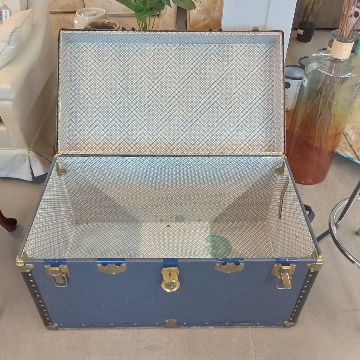 36"W Vintage Travel Trunk