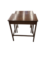 Pair of Walnut Nesting Tables