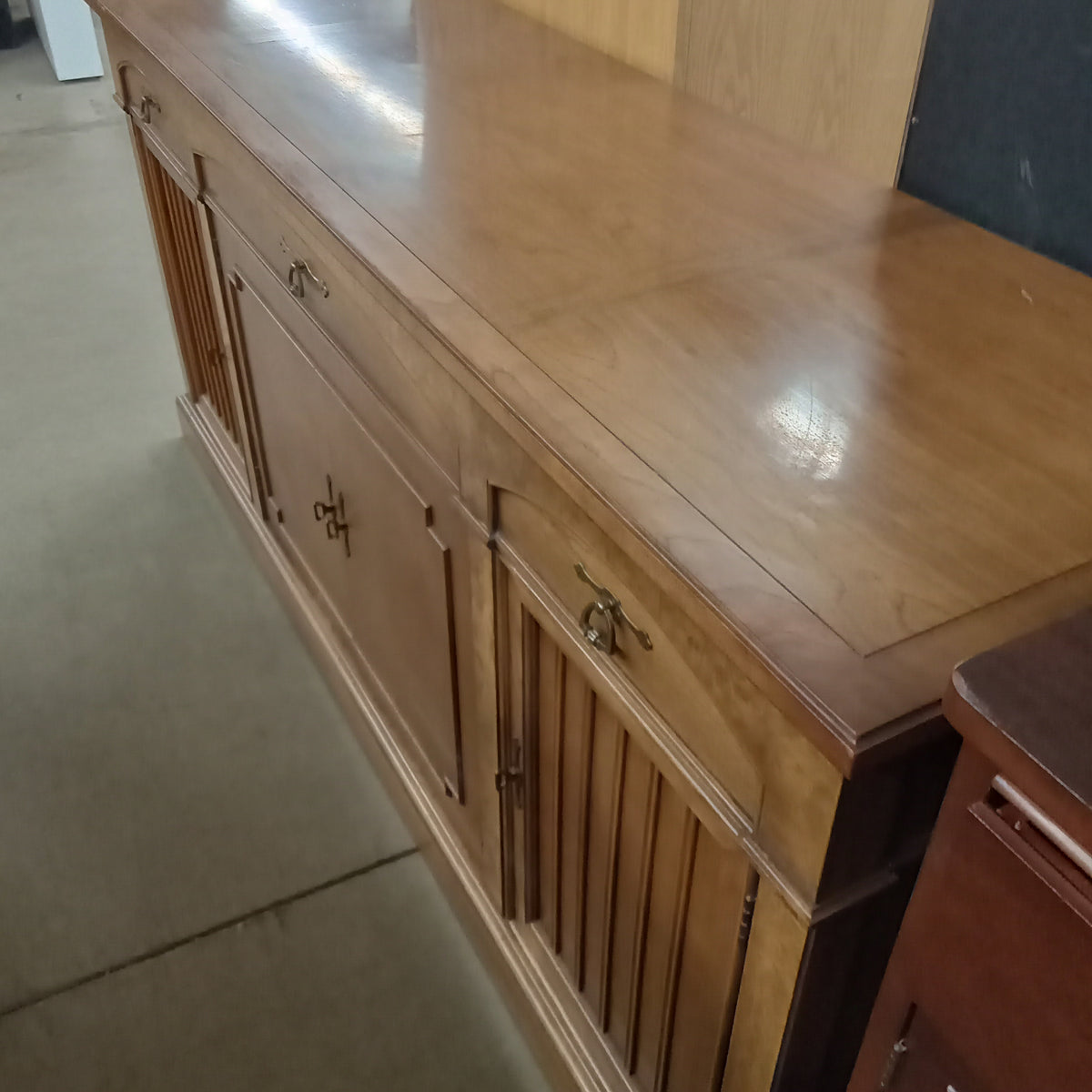 Large Media Solid Wood Console Table