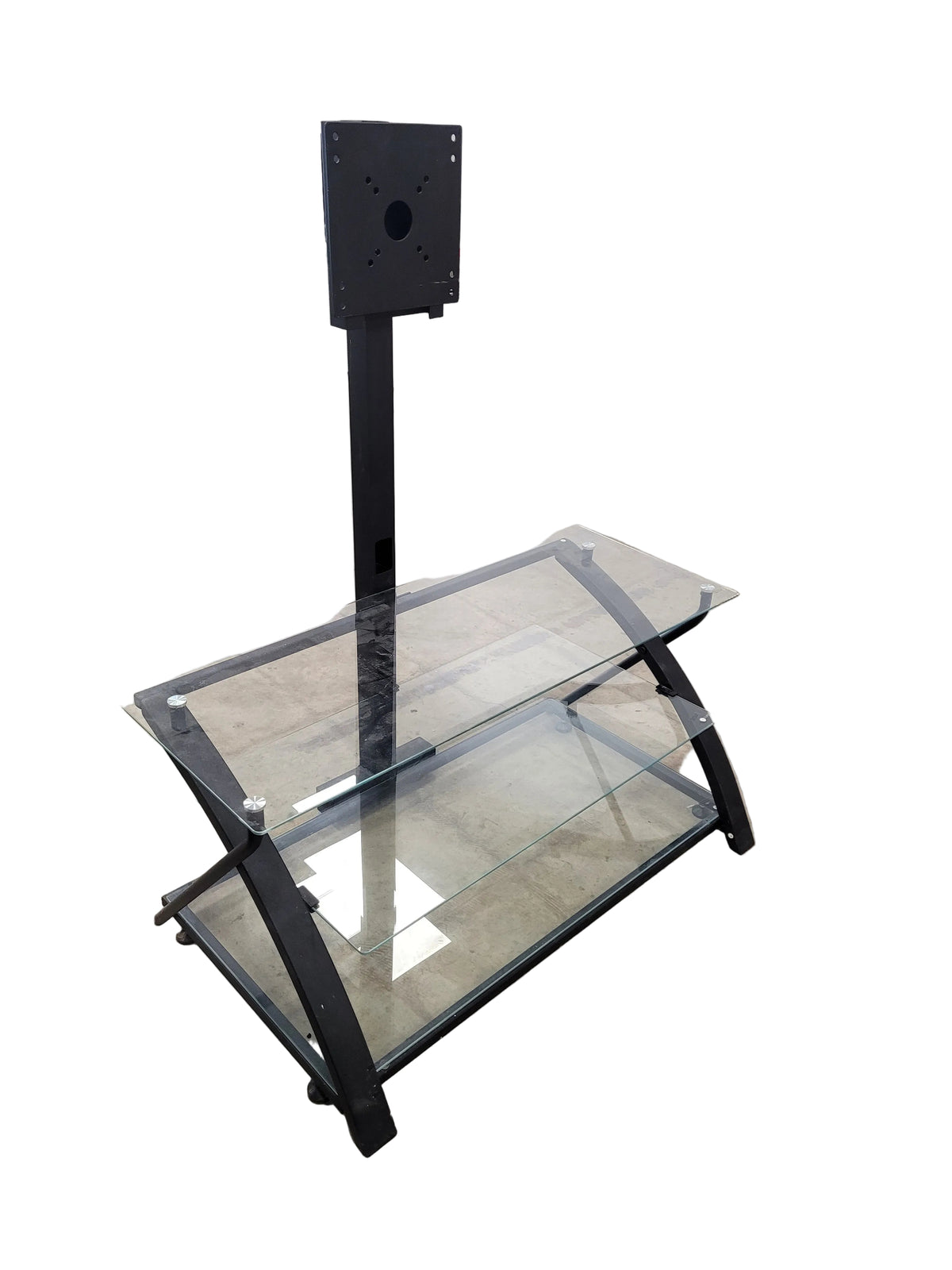 Glass And Metal Tv Stand