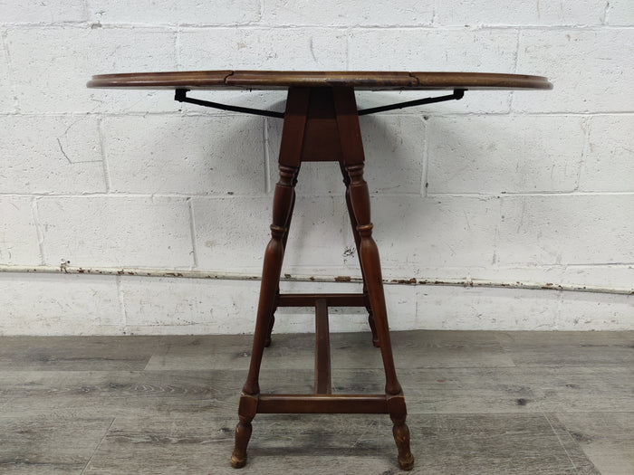 Round Drop Leaf Accent Table