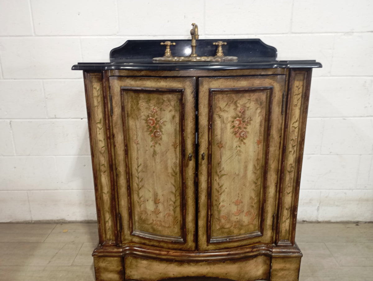 34" Vintage Wooden Vanity