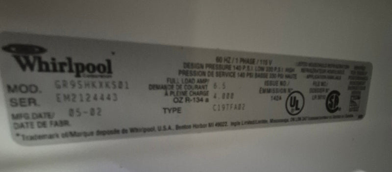 Whirlpool 30" Refrigerator - Top Freezer