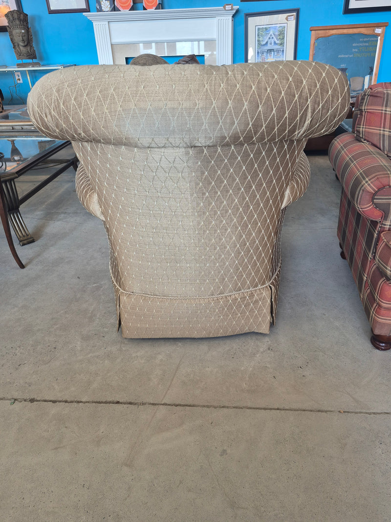 Dobby Weave Tan Accent Chair