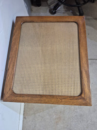 Cane Top Side Table