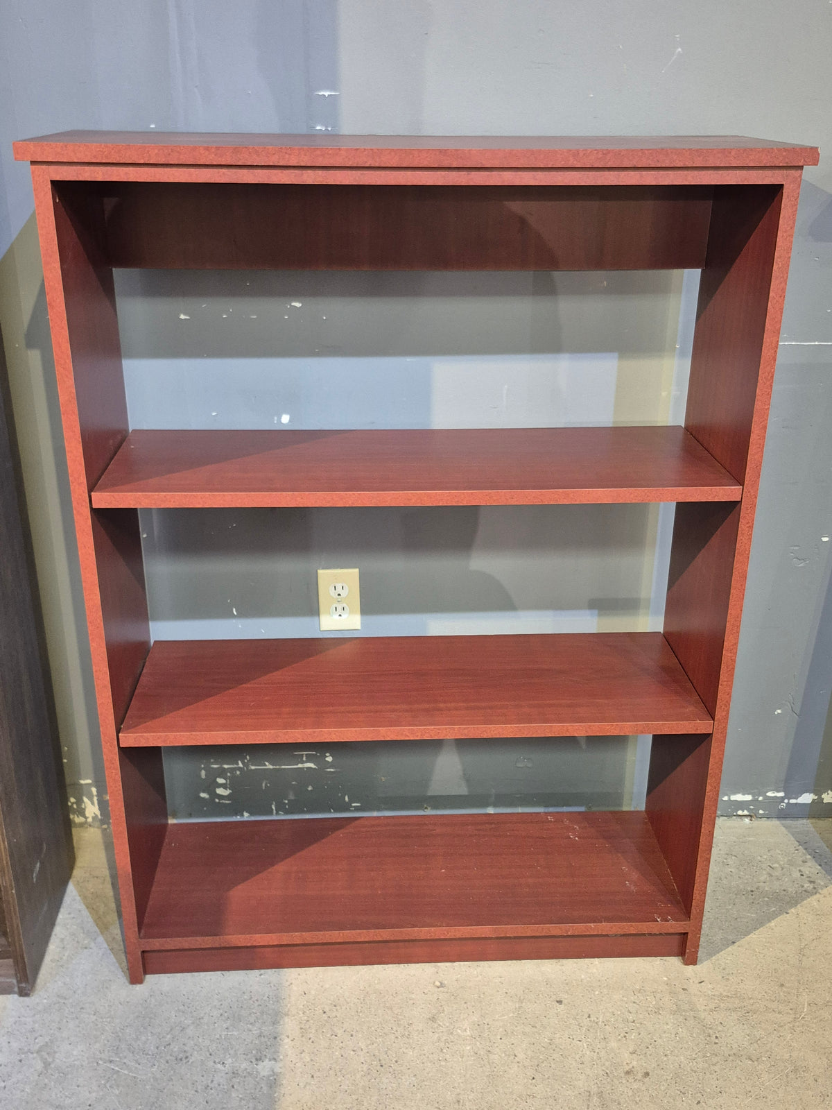 Burgundy 2 Shelf Open Bookcase