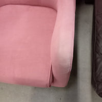 28"W Pink Wing Back Chair