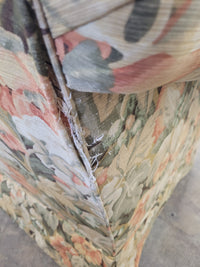 Vintage Floral Skirted Sofa