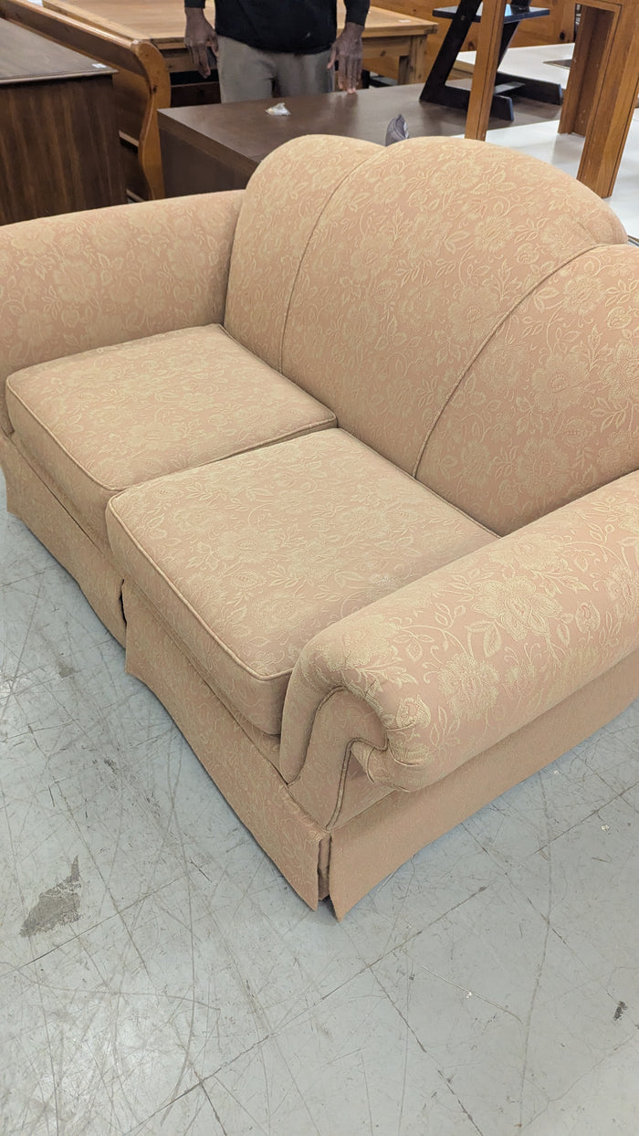 67"W Rose Loveseat w/ flower embroidery