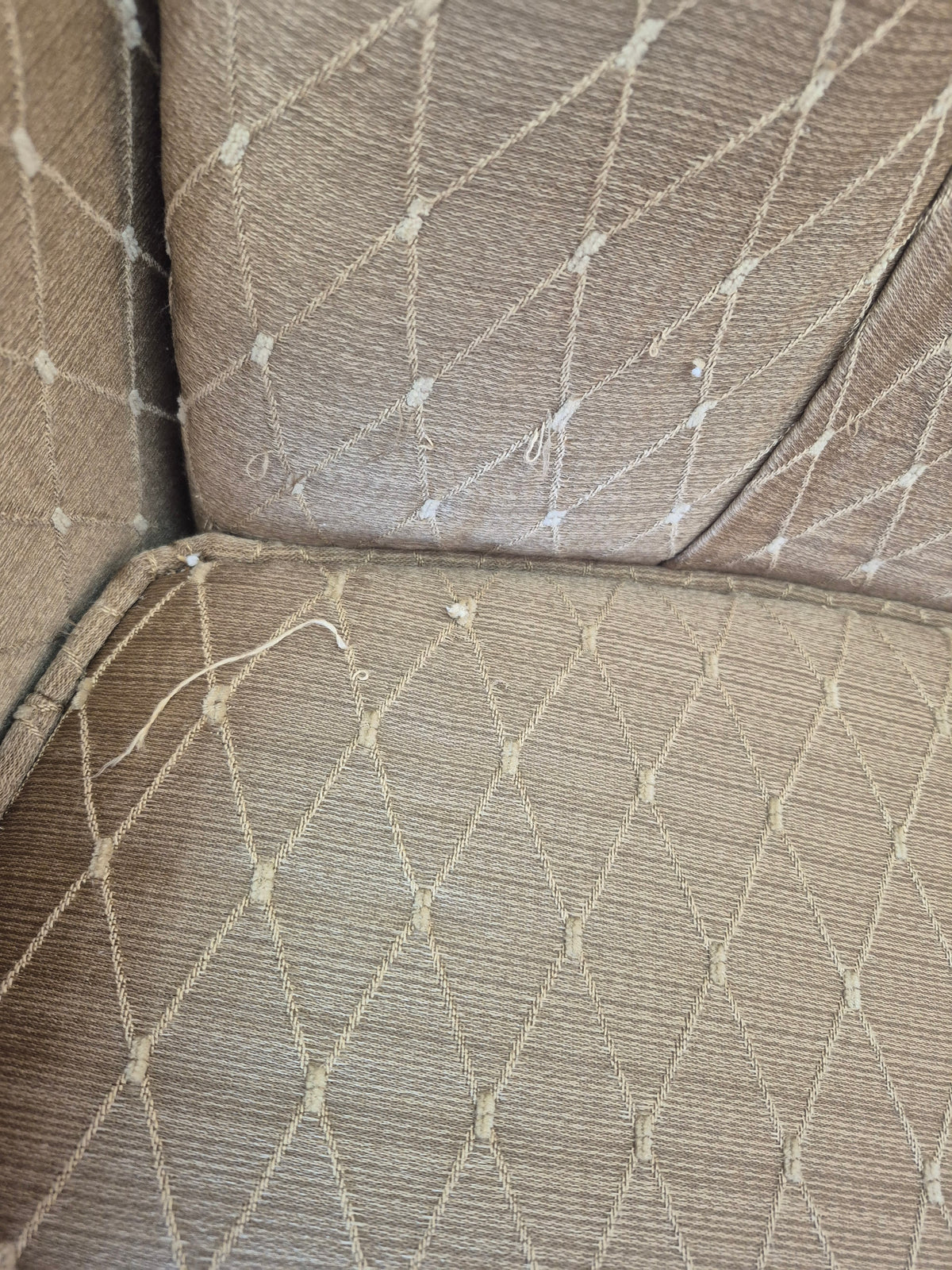 Dobby Weave Tan Accent Chair
