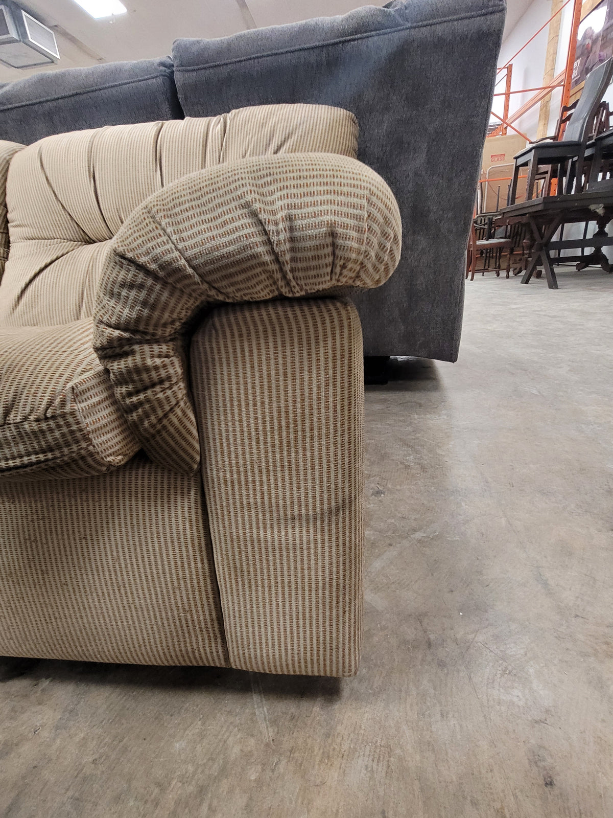 Micro Striped Corduroy 3-Seater