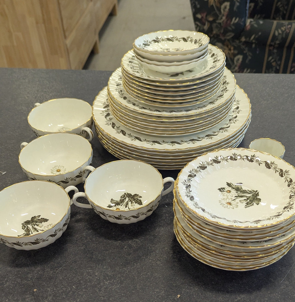40 Piece Floral China Set