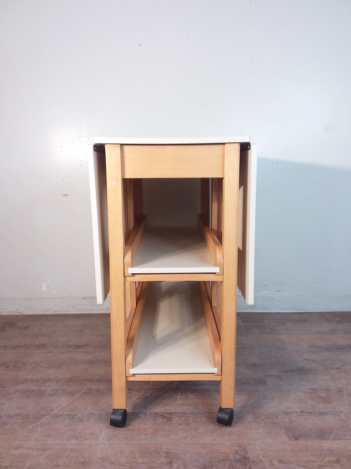 White Laminate Folding Work Table