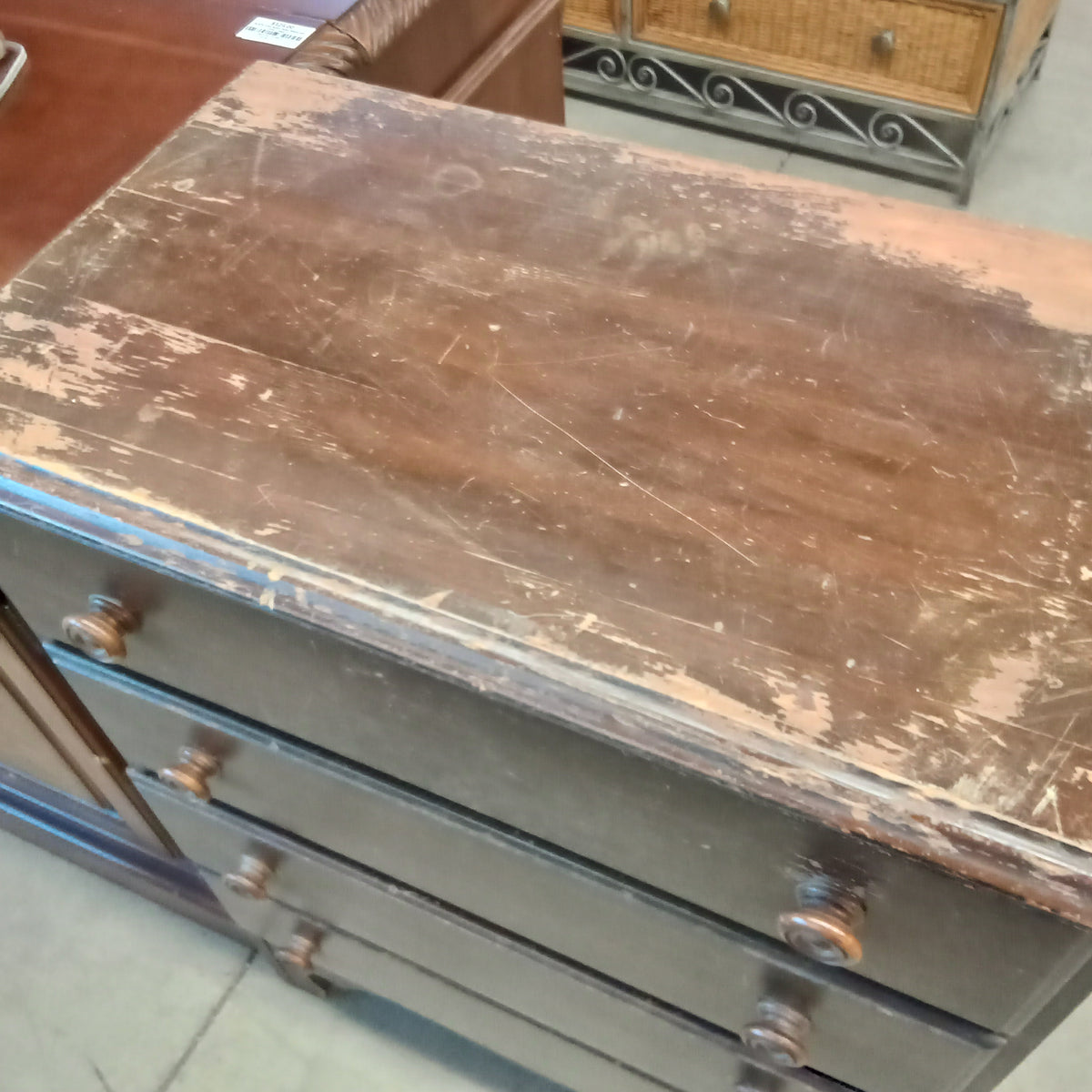 26.5"W 4-Drawer Vintage Dresser in Solid Wood
