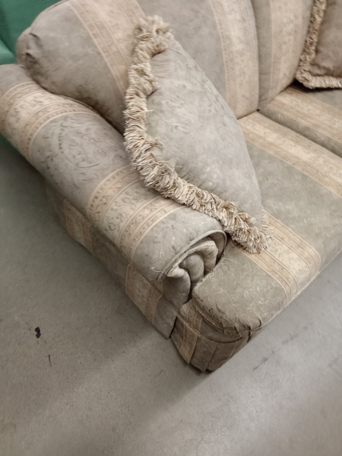 64.5"W Beige Love Seat