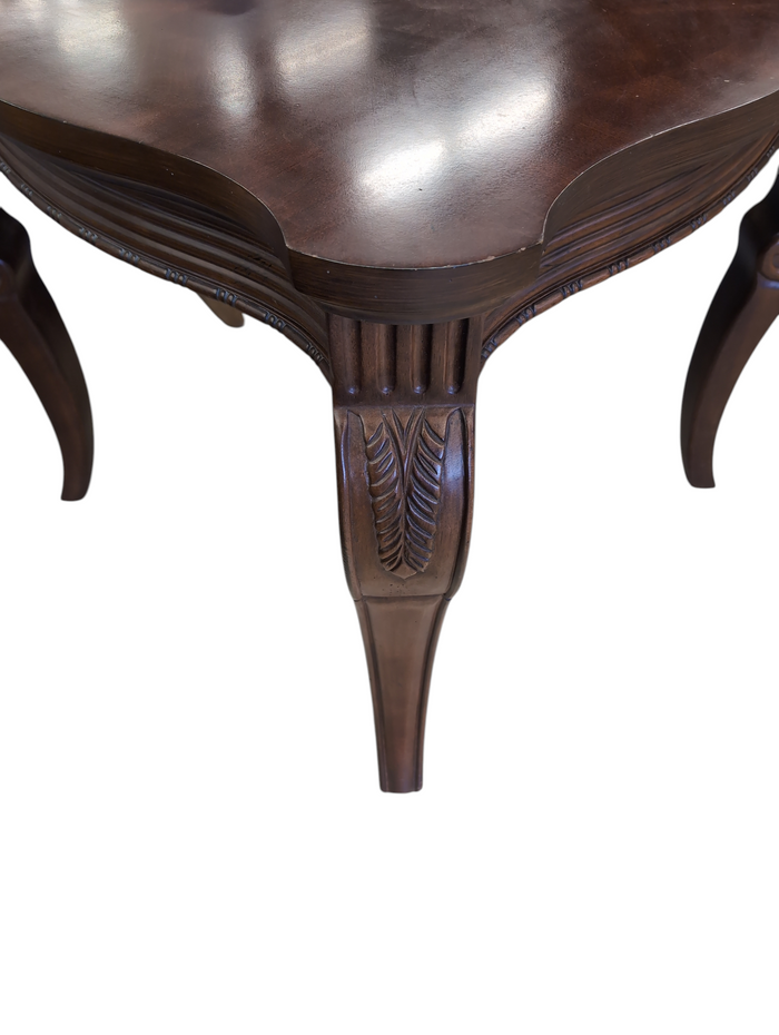 Mahogany Ornate End Table