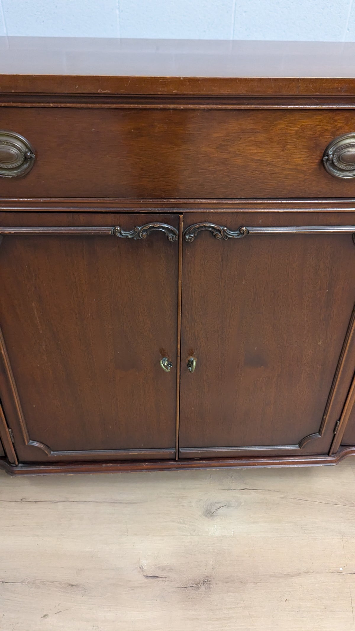 60"W Dark Chestnut Sideboard