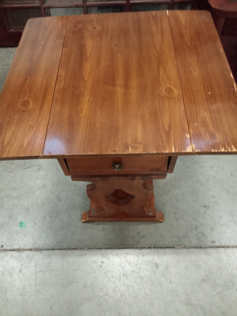 18"W Solid Wood Drop Leaf Table