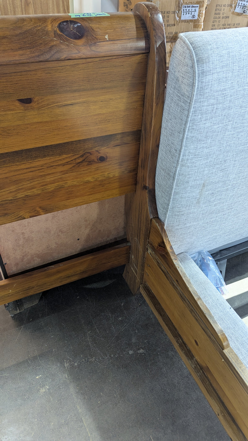 63"W Solid Wood Bed Frame