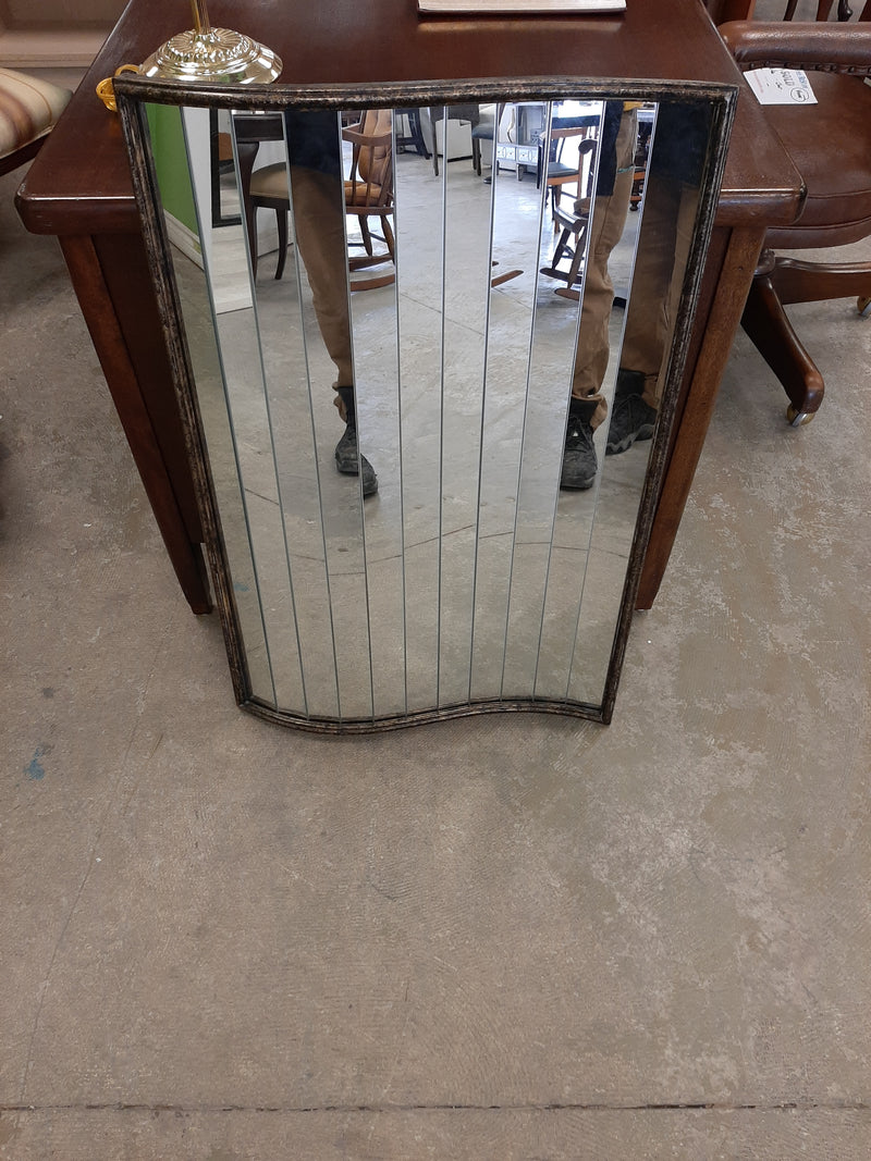 Multi Strip Panel Waved Mirror