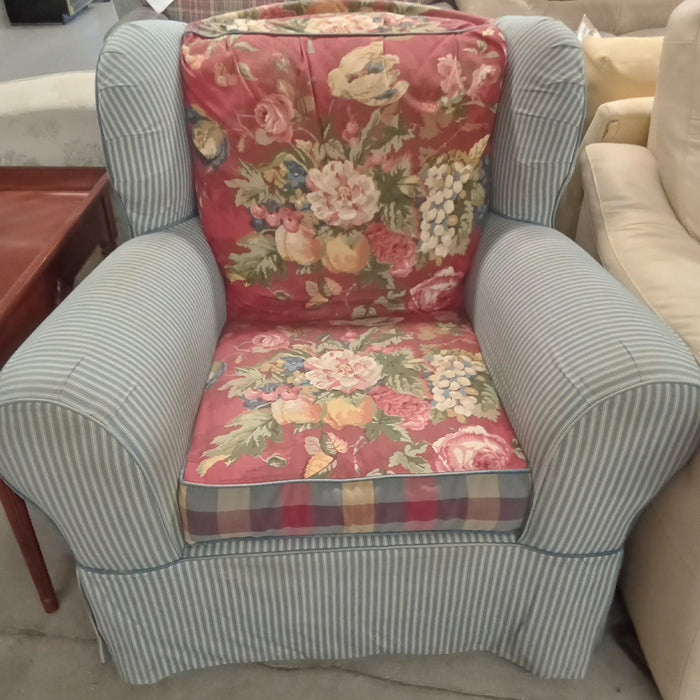 40"W Armchair in Floral Pattern