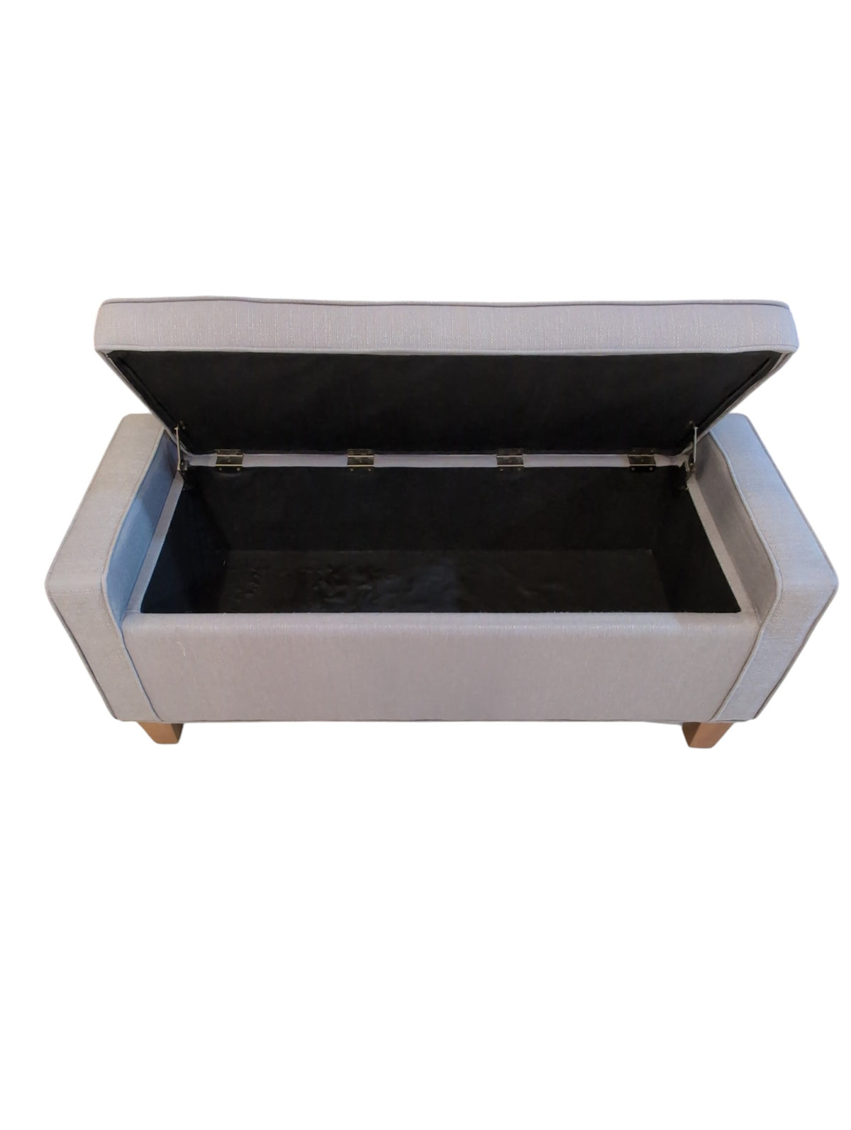 Gray Storage Ottoman