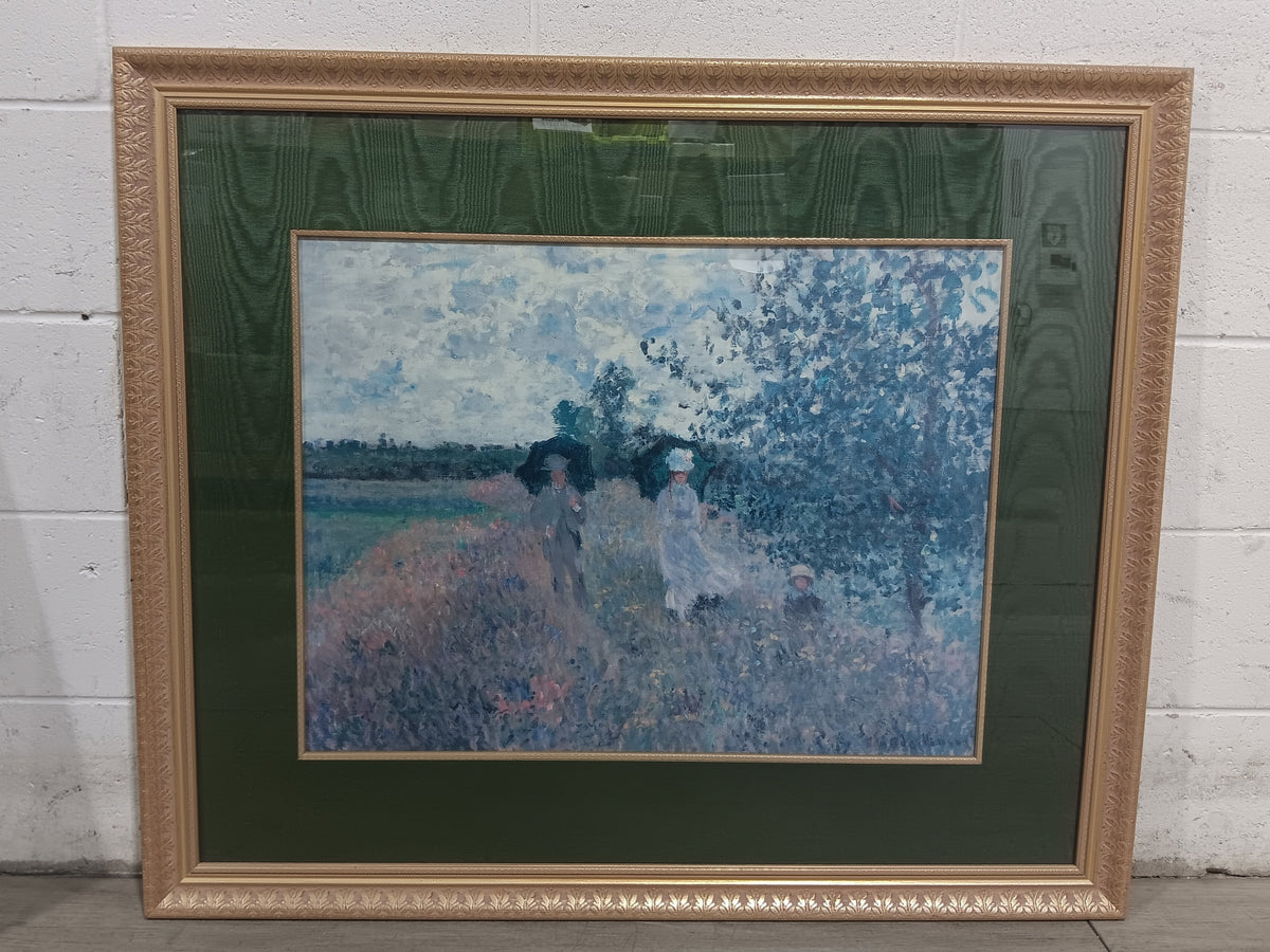 Golden Meadow Impressionist Print