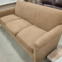 82"W 3-Seat Sofa in Light Brown Corduroy