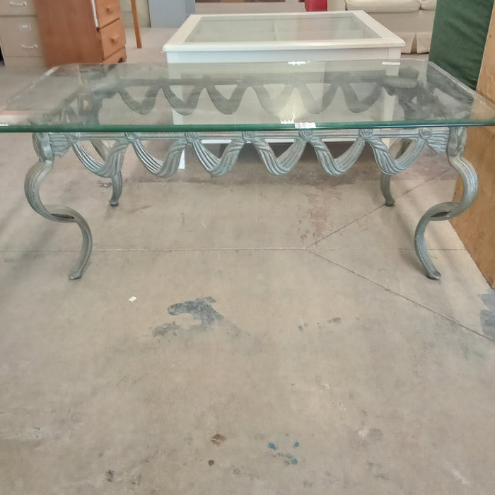 Decorative Coffee Table W/Glass Top #RT3
