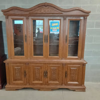 81"W 2-Piece Hutch in Wood
