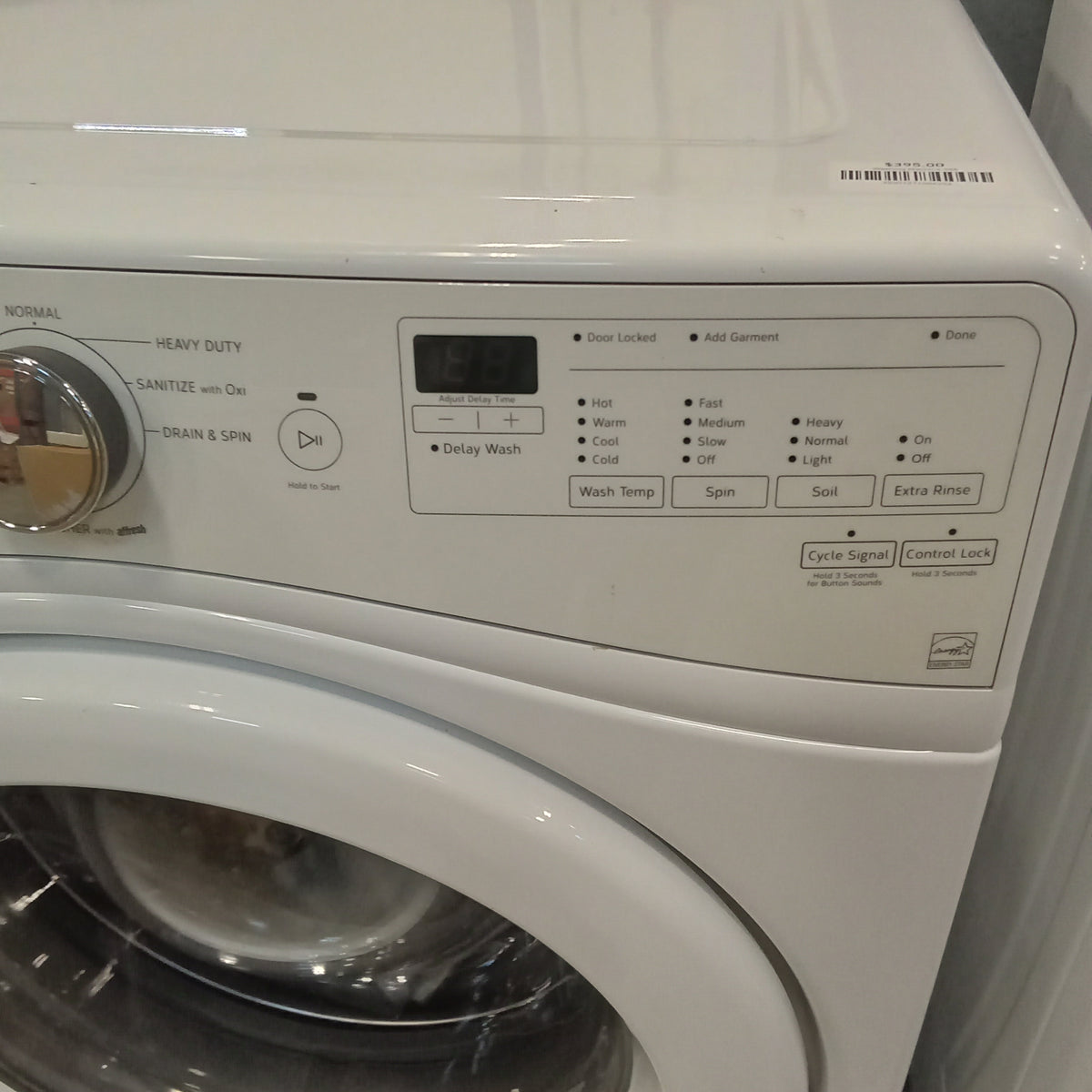 27"W Front Load Washing Machine in White