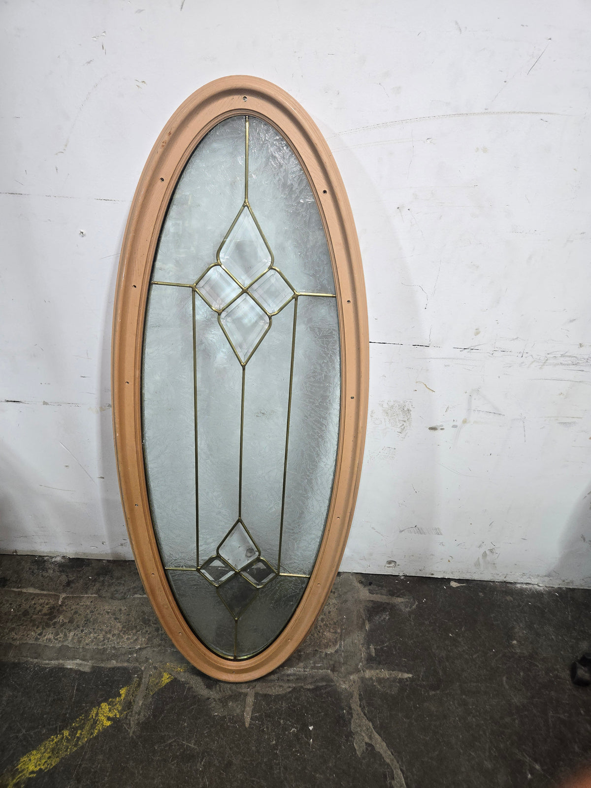 Oval Glass Insert Window