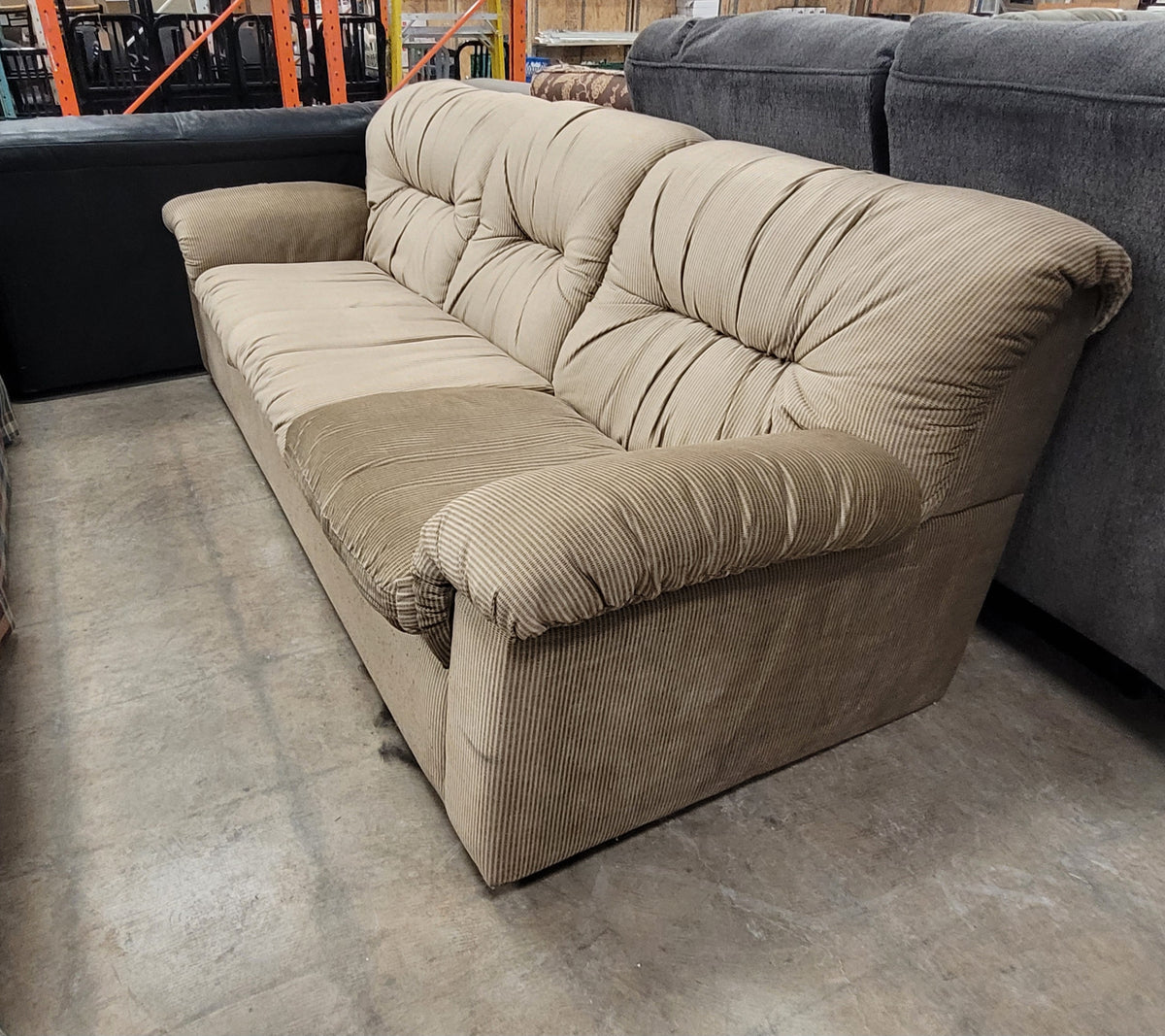 Micro Striped Corduroy 3-Seater