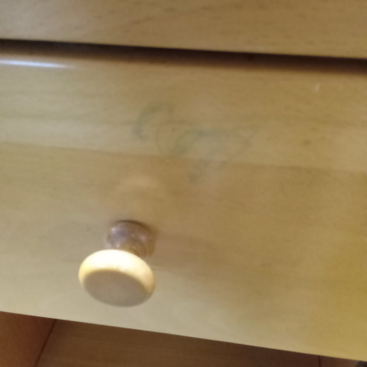54"W 4-Drawer Dresser with Cupboard