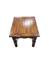Rustic Dark Honey Oak End Table's