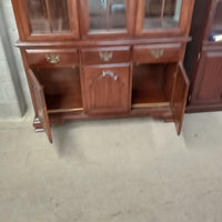 52"W 2-Piece Curio Cabinet
