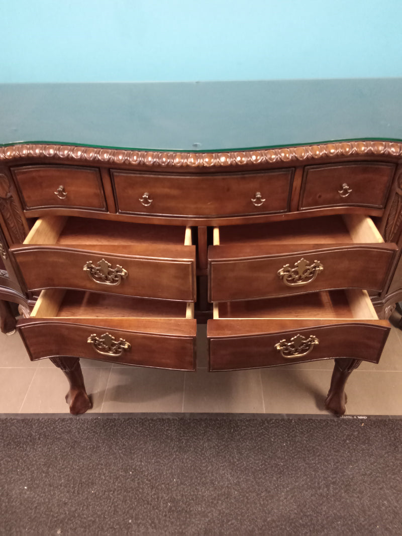 71"W Carved Sideboard in Solid Wood