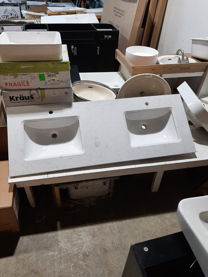 Marble Bathroom Double Sink